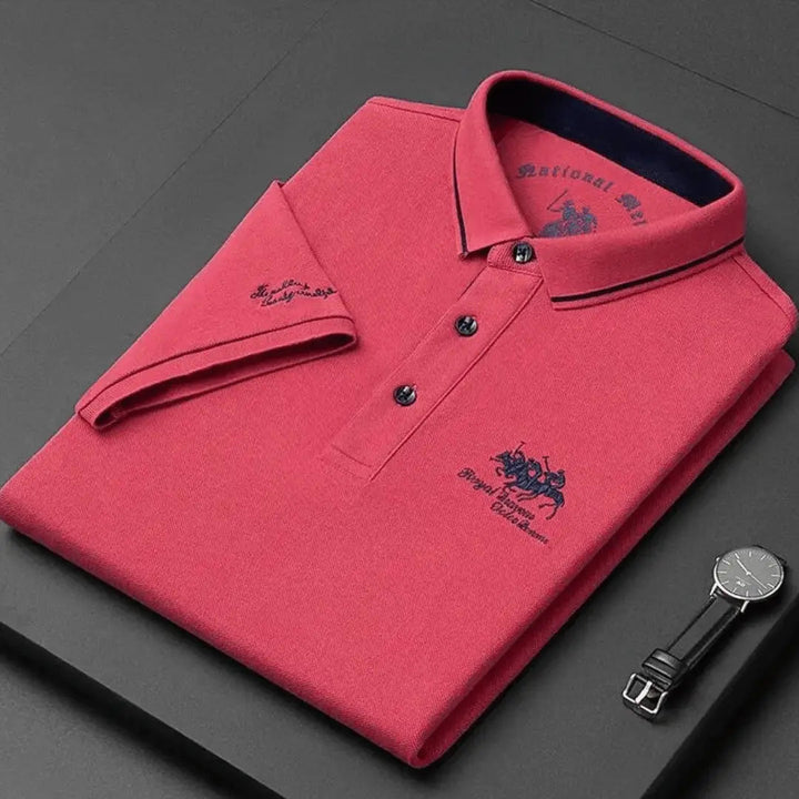 Men's Classic Polo Shirt - Timeless Breathable Pique Cotton Shirt