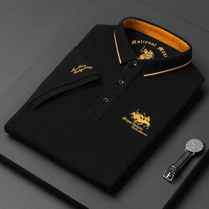 Men's Classic Polo Shirt - Timeless Breathable Pique Cotton Shirt