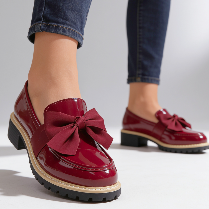 Women's Bow Loafers – Comfortable Slip-On Shoes