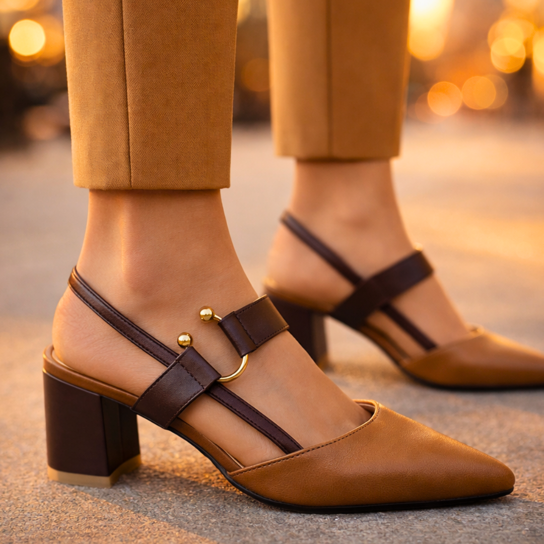 Women's Slingback Heels – Elegant Pointed Toe