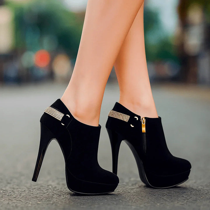 Women's Velvet Ankle Boots – Orthopedic Cushioned Support