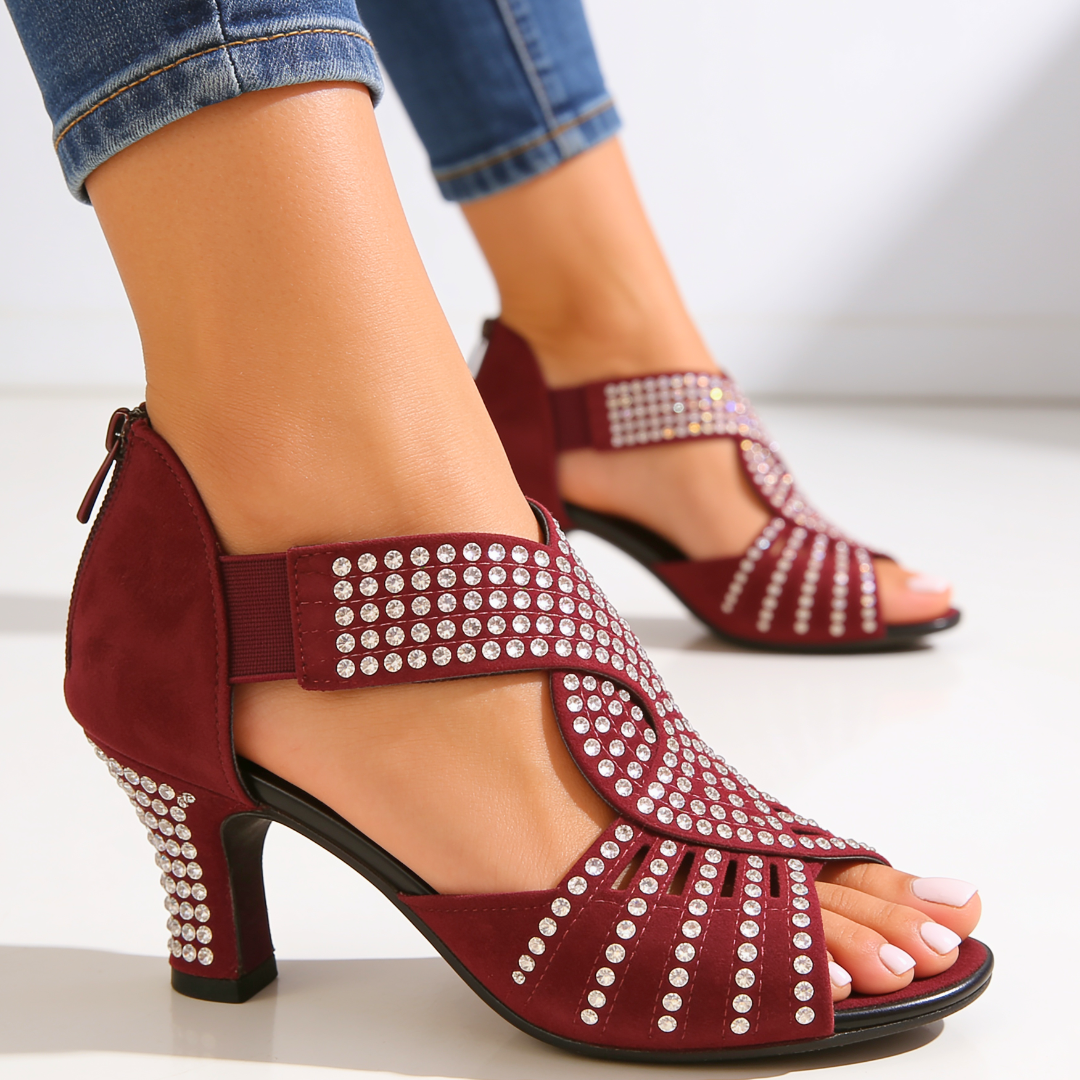 Women's Chelsea Lake Rhinestone Heels – Cushioned