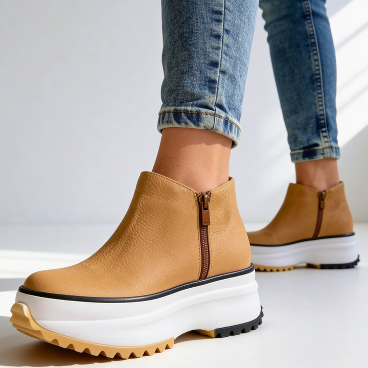 Women's Platform Ankle Boots – Cushioned Comfort