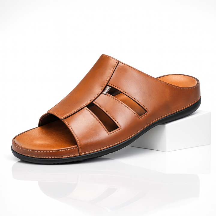 Men’s Gladiator Strap Slides with Cushioned Footbed