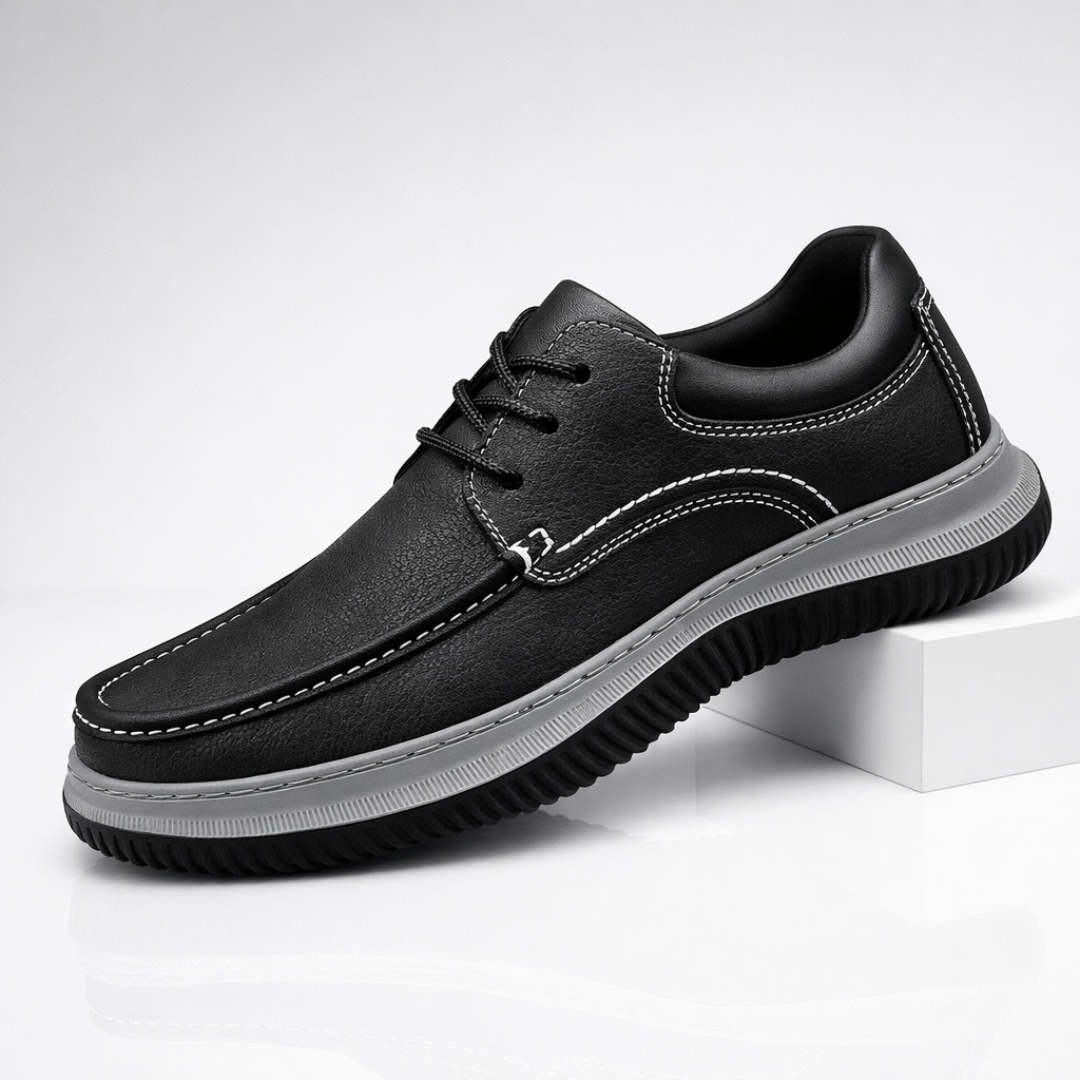 Men's Montari Leather Sneakers – Orthopedic Cushioned Shoes