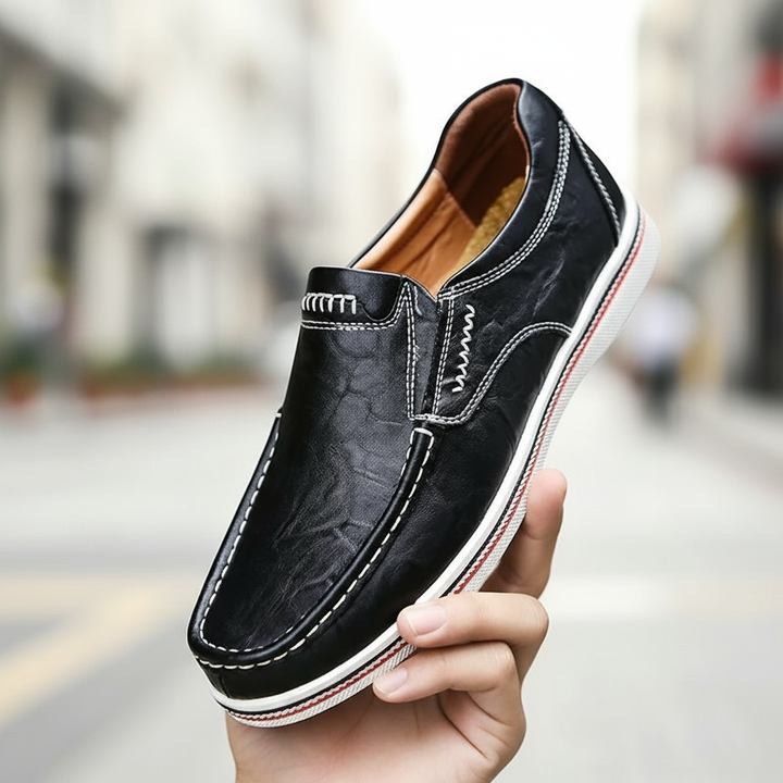 Men's Full-Grain Leather Casual Loafers