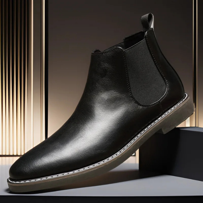 Men's Leather Chelsea Boots Ankle Dress Boots