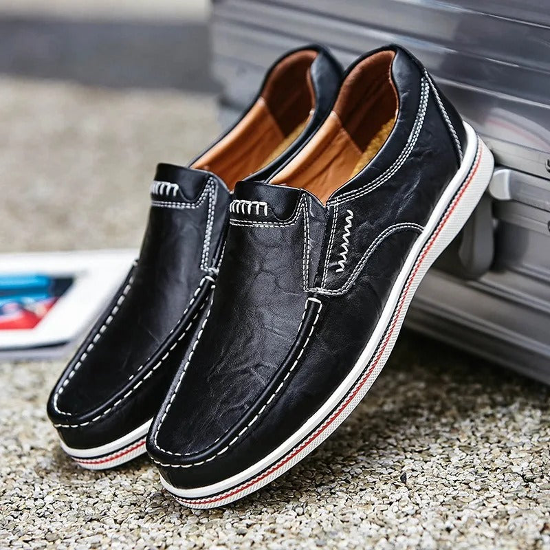 Men's Full-Grain Leather Casual Loafers