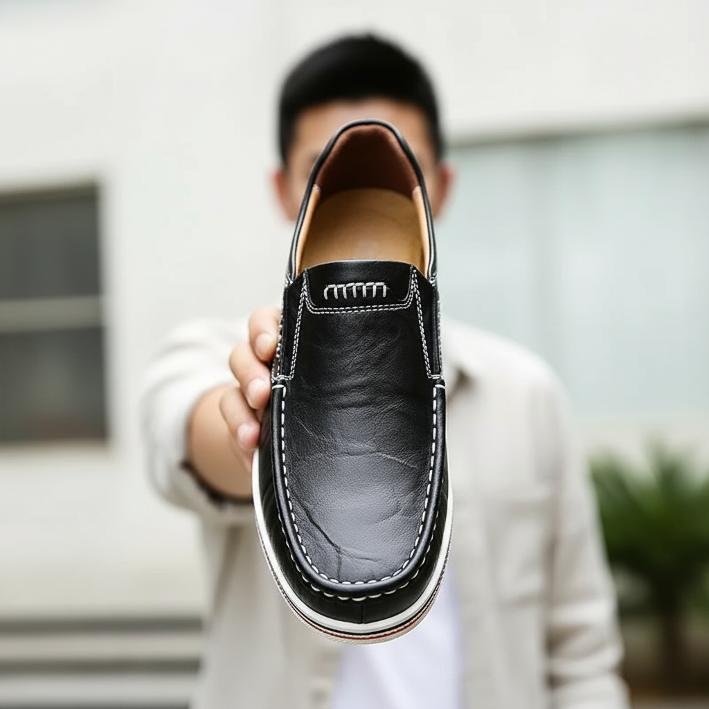 Men's Full-Grain Leather Casual Loafers