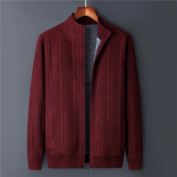 Men's Wool Zip Jacket – Warm, Breathable & Stylish