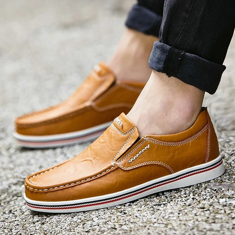 Men's Full-Grain Leather Casual Loafers