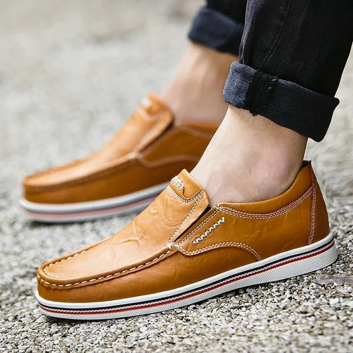 Men's Full-Grain Leather Casual Loafers