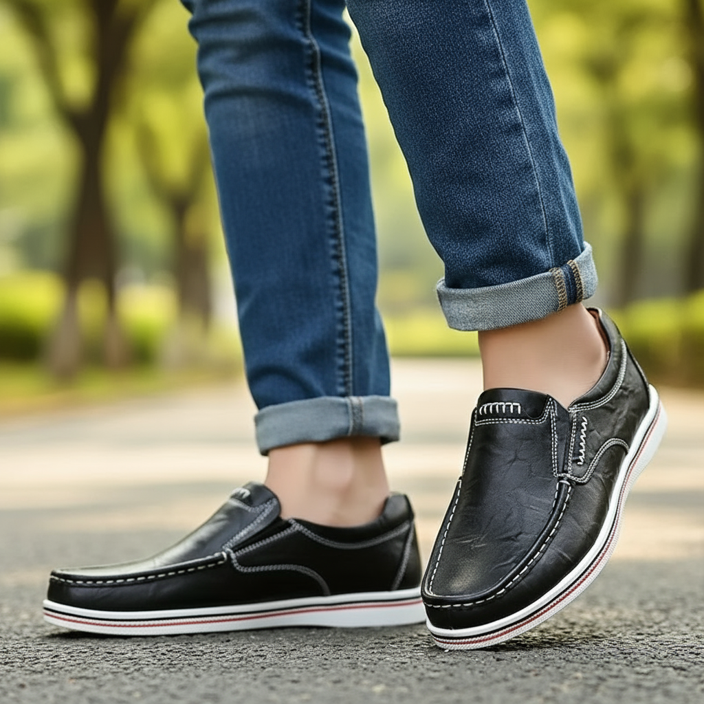 Men's Full-Grain Leather Casual Loafers