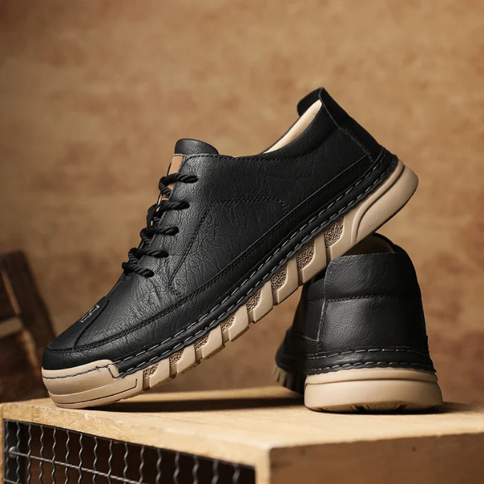 Men’s Leather Shoes – Lightweight Comfort & Grip