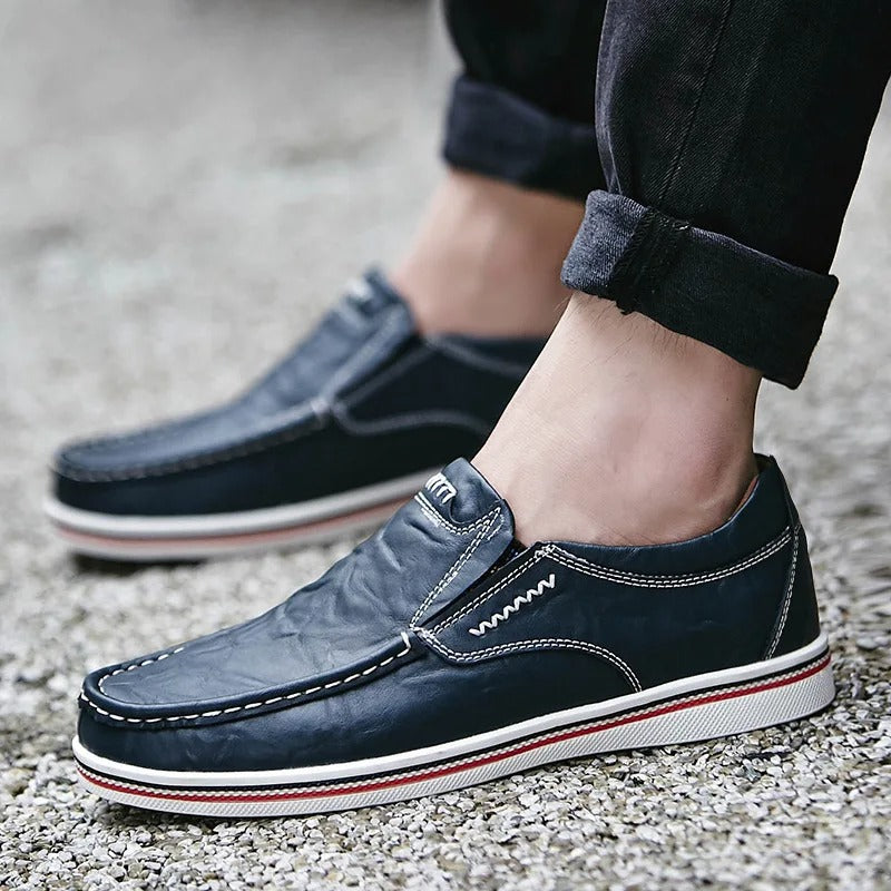 Men's Full-Grain Leather Casual Loafers