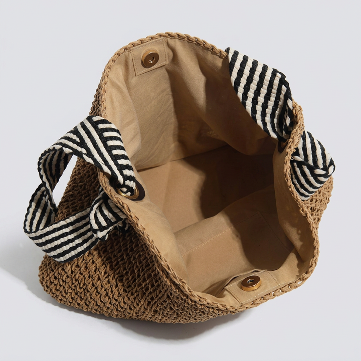Amelie Canvas Tote Bag - Spacious Straw Everyday Carry