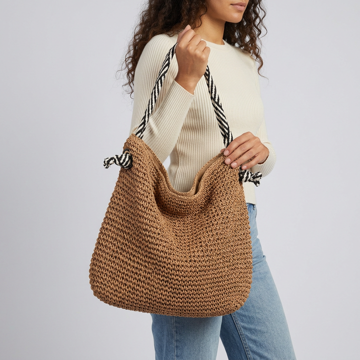 Amelie Canvas Tote Bag - Spacious Straw Everyday Carry