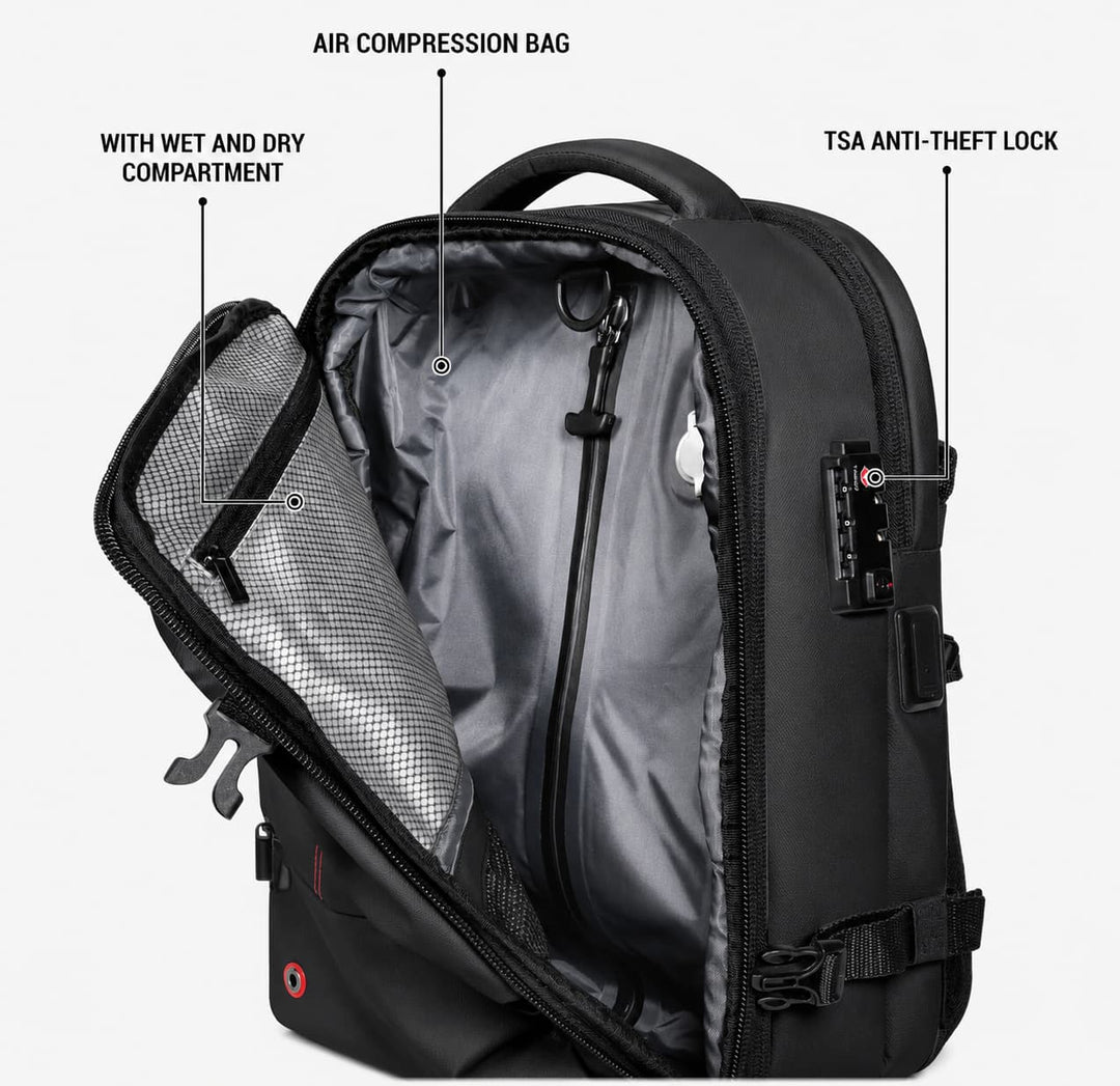 Vacuum Compression Travel Backpack