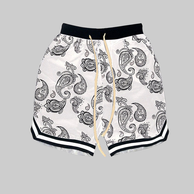 Men's Patterned Summer Shorts - Breathable Casual Printed Shorts