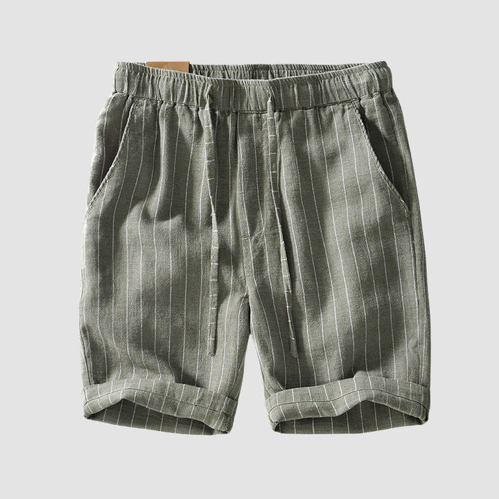 Men's Striped Drawstring Shorts - Casual Summer Wear