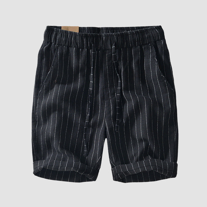 Men's Striped Drawstring Shorts - Casual Summer Wear