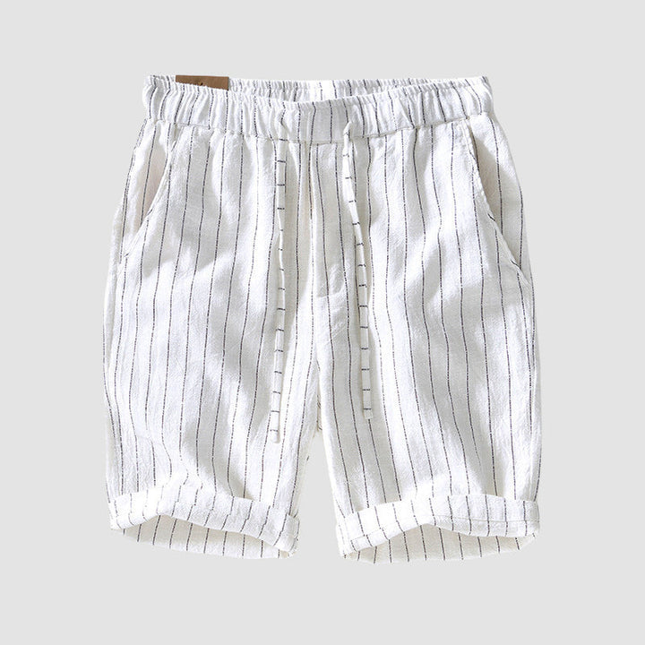 Men's Striped Drawstring Shorts - Casual Summer Wear