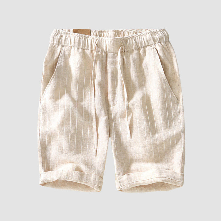 Men's Striped Drawstring Shorts - Casual Summer Wear