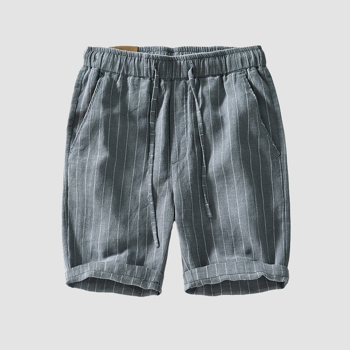 Men's Striped Drawstring Shorts - Casual Summer Wear