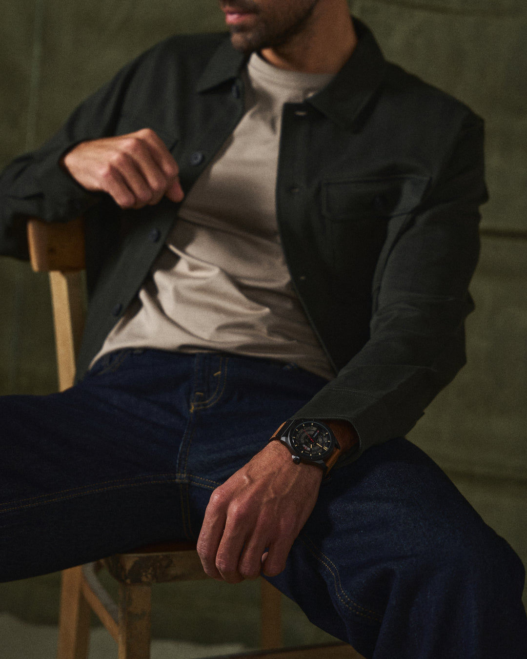 Men's Leather Watch – Curren Classic Chronograph