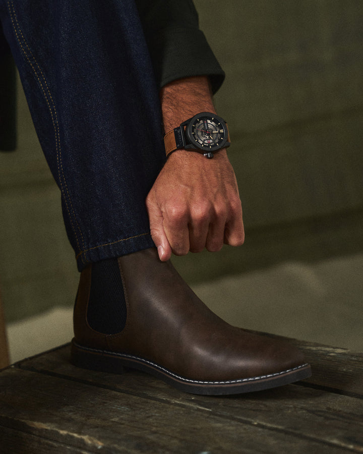 Men's Leather Watch – Curren Classic Chronograph