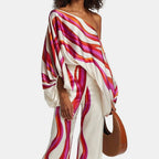 Elegant Two Piece Summer Set With Sophisticated Prints And Luxurious Fabrics