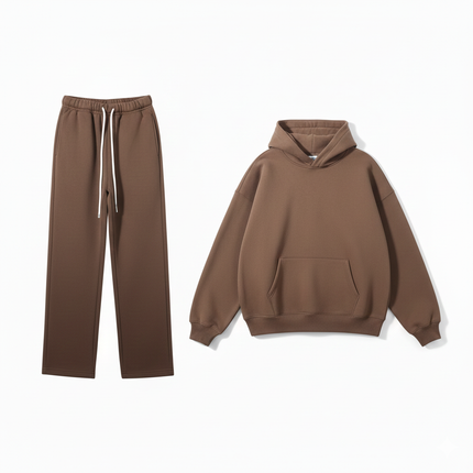 Men’s Plush Hoodie & Wide Leg Joggers