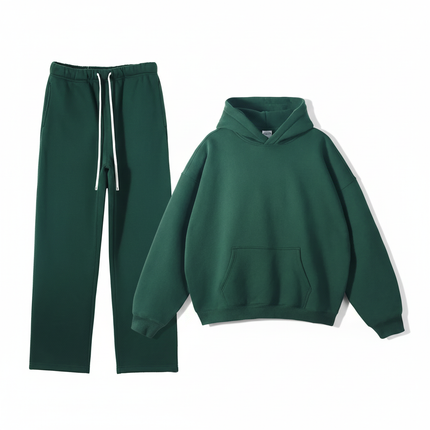 Men’s Plush Hoodie & Wide Leg Joggers