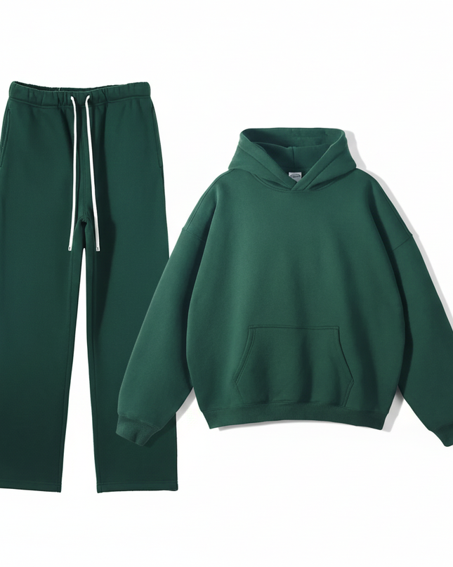 Men’s Plush Hoodie & Wide Leg Joggers