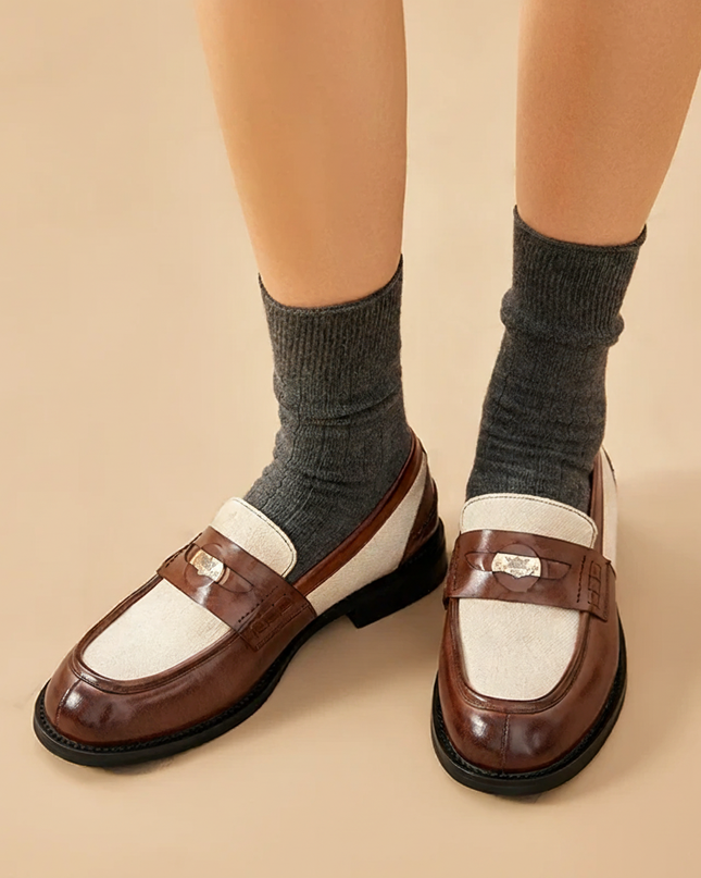 Cat Embroidered Ballet loafer for women