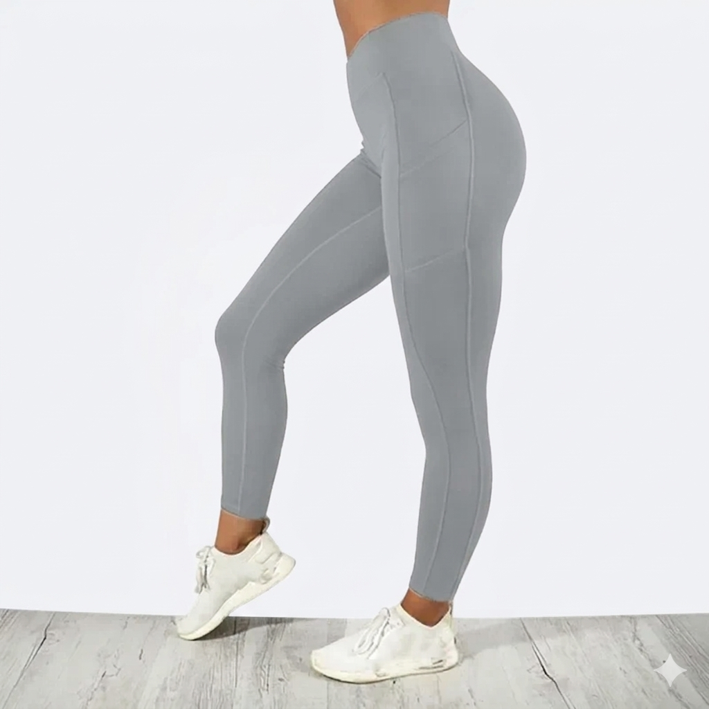 Yoga Fitness Women Leggings – High Waist Tights with Pockets-HighTouch