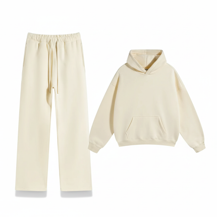 Men’s Plush Hoodie & Wide Leg Joggers