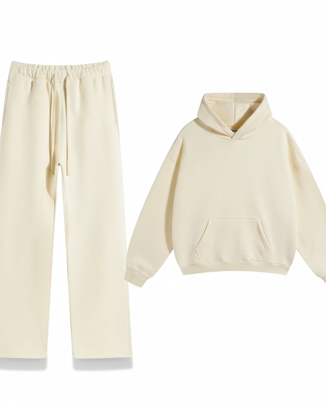 Men’s Plush Hoodie & Wide Leg Joggers