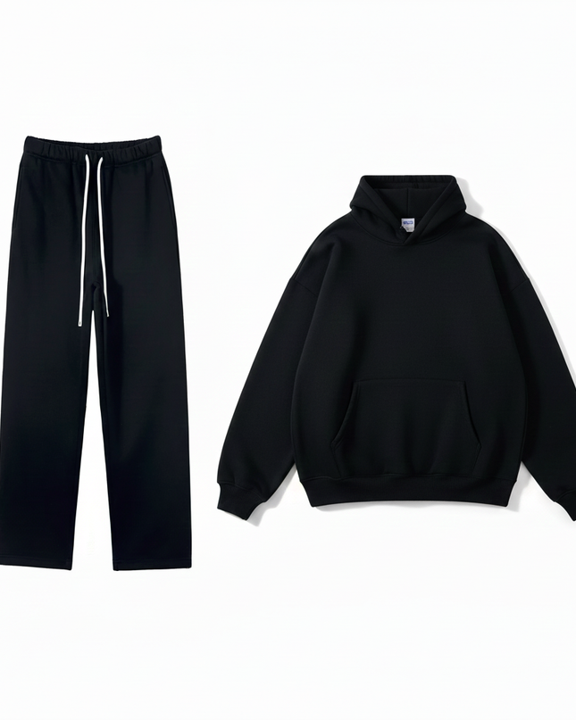 Men’s Plush Hoodie & Wide Leg Joggers
