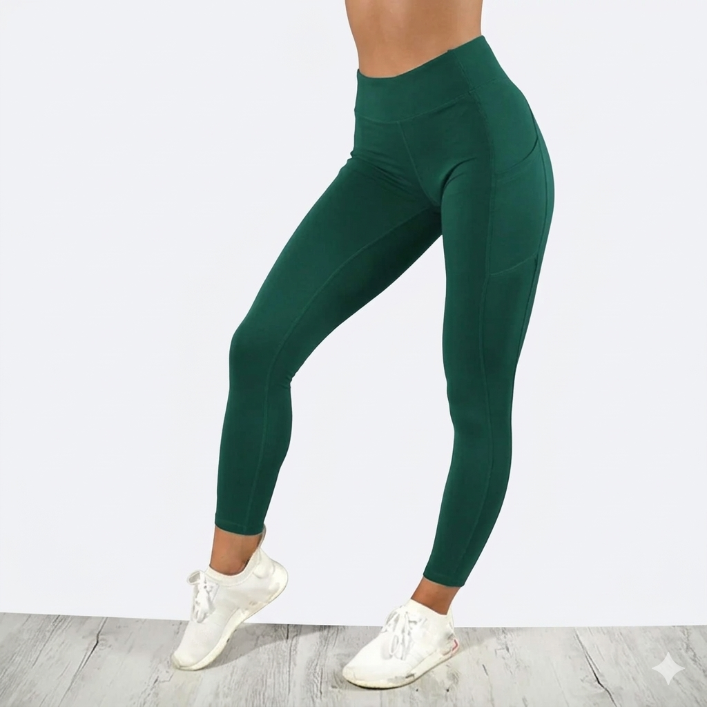 Yoga Fitness Women Leggings – High Waist Tights with Pockets-HighTouch