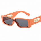 Small Retro Rectangular Leopard Print Sunglasses-HighTouch