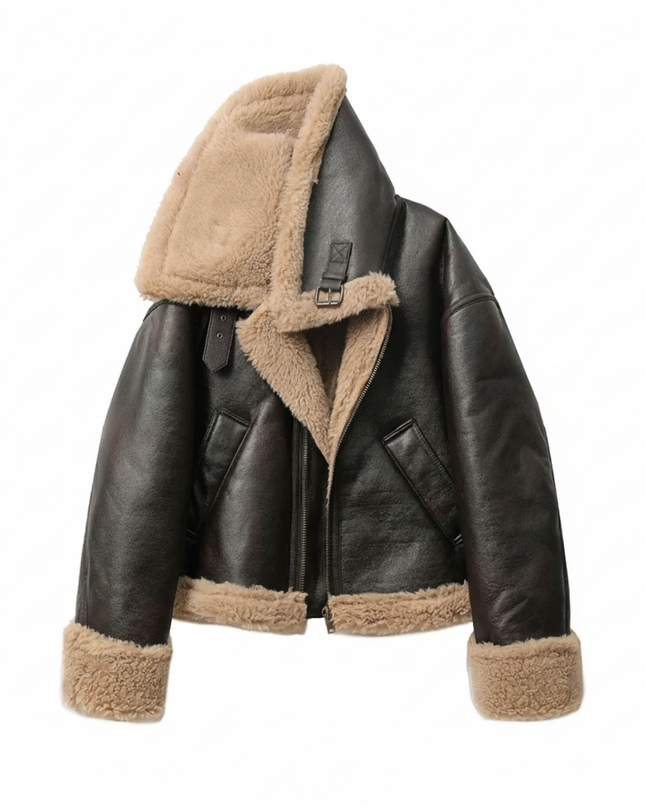 Reversible Double-Sided Short Jacket – Luxe Warm Layering Coat