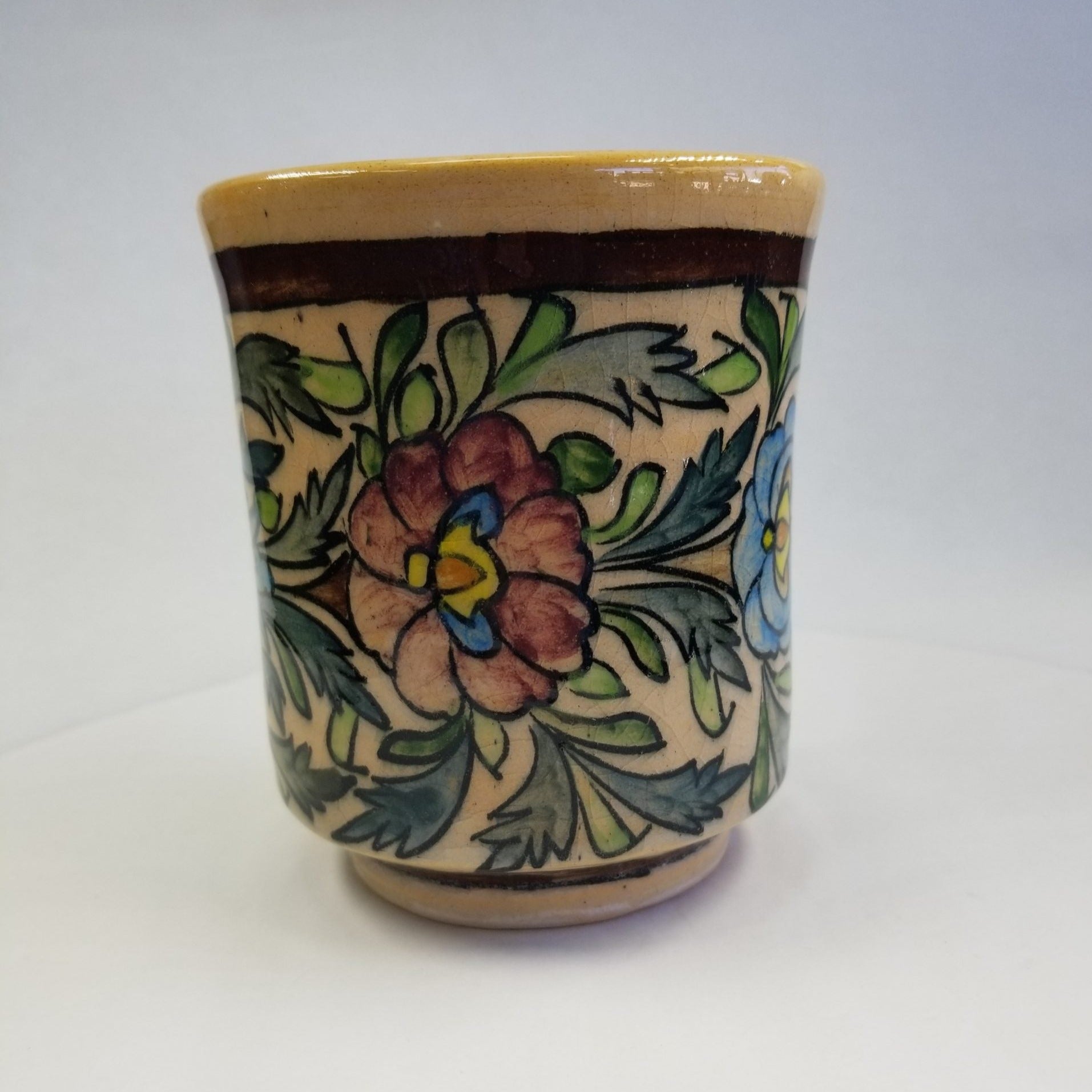 Glazed Colorful Mug Vase - HighTouch 