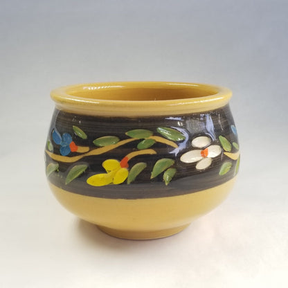 Glazed clay flower small pot