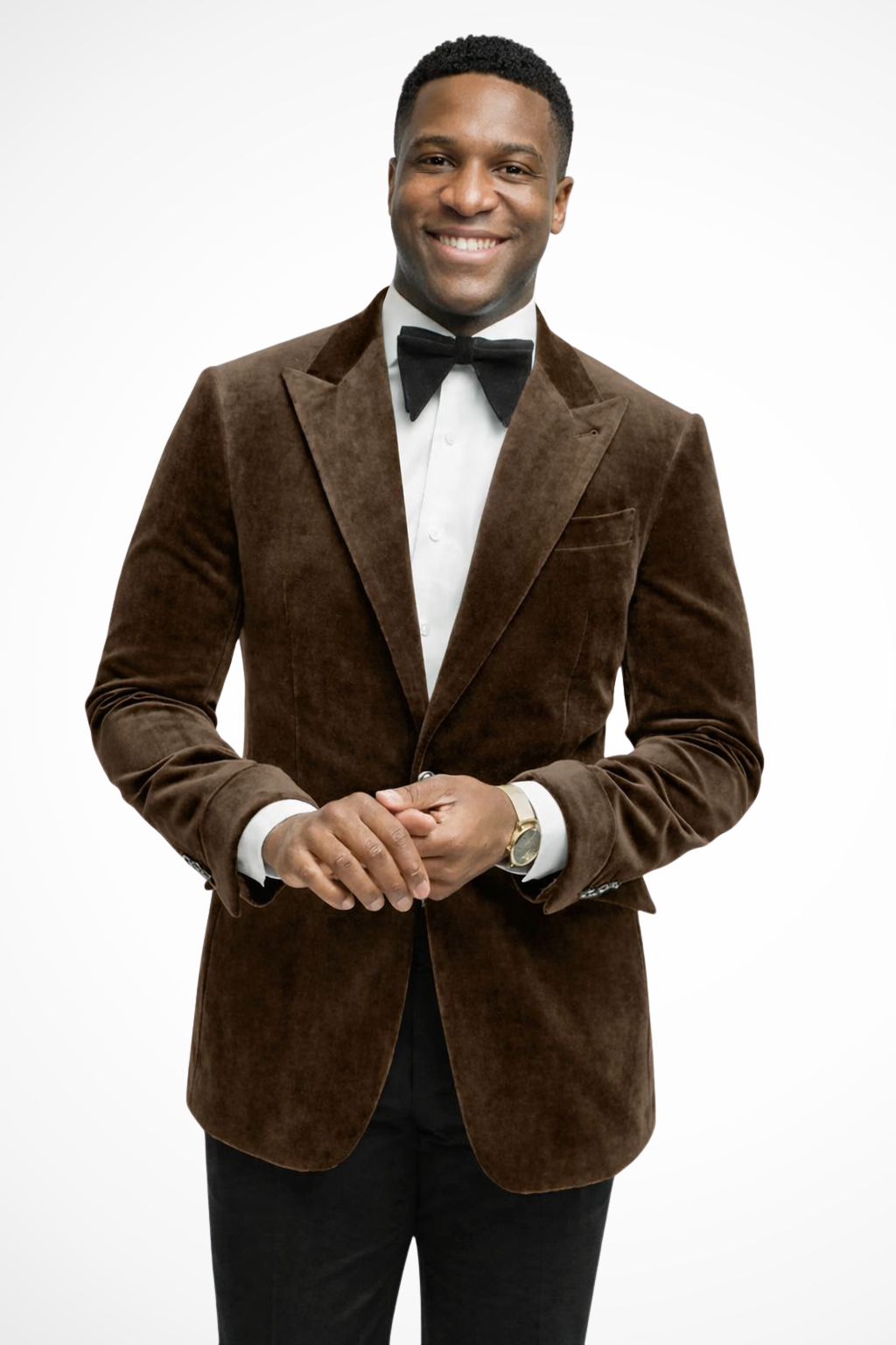 Magnusl | Men Velvet Peak Lapel Wedding Guest Blazer