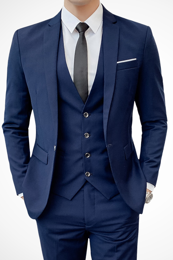 Hightouch | Men 3-Piece Slim Fit Wedding Guest Suit