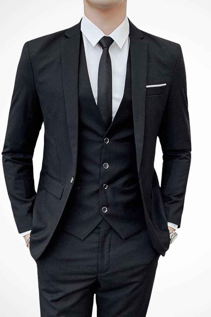 Hightouch | Men 3-Piece Slim Fit Wedding Guest Suit