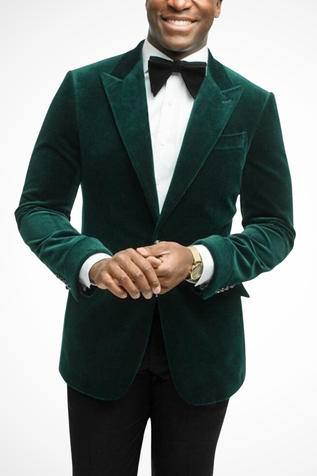 Magnusl | Men Velvet Peak Lapel Wedding Guest Blazer