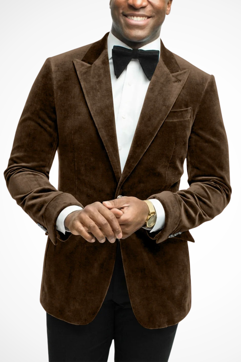 Magnusl | Men Velvet Peak Lapel Wedding Guest Blazer