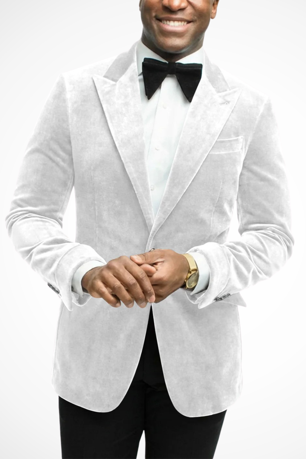 Magnusl | Men Velvet Peak Lapel Wedding Guest Blazer